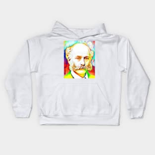 Joseph Bazalgette Colourful Portrait | Joseph Bazalgette Artwork 10 Kids Hoodie